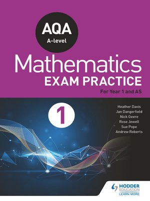 cover image of AQA Year 1/AS Mathematics Exam Practice